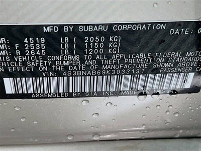 2019 Subaru Legacy 2.5i