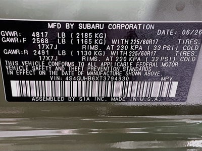 2026 Subaru CROSSTREK Base
