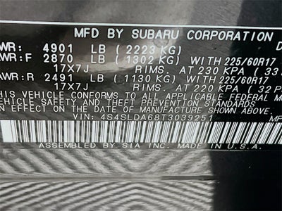 2026 Subaru FORESTER Standard Model