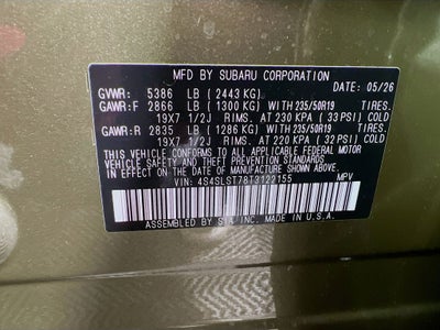 2026 Subaru FORESTER Touring Hybrid