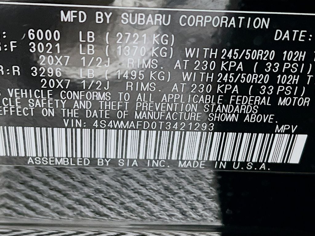 2026 Subaru ASCENT Limited 8-Passenger