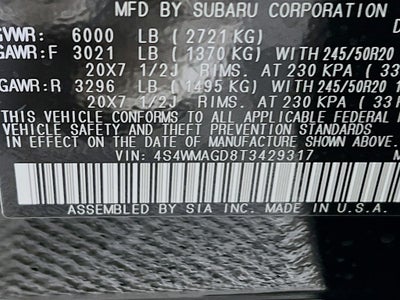 2026 Subaru ASCENT Limited 7-Passenger