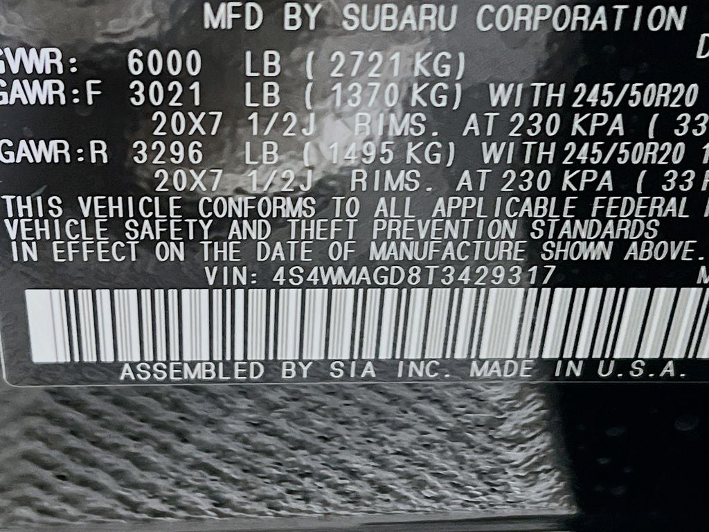 2026 Subaru ASCENT Limited 7-Passenger