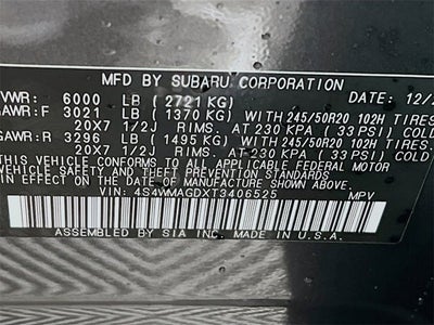 2026 Subaru ASCENT Limited 7-Passenger