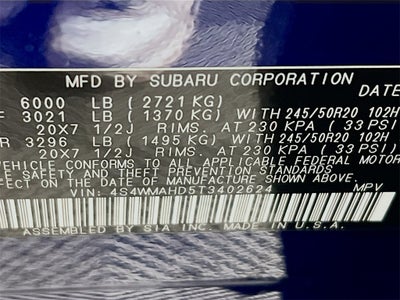 2026 Subaru ASCENT Limited Bronze Edition 7-Passenger