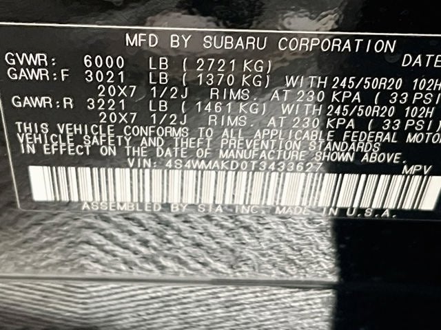 2026 Subaru ASCENT Touring 7-Passenger