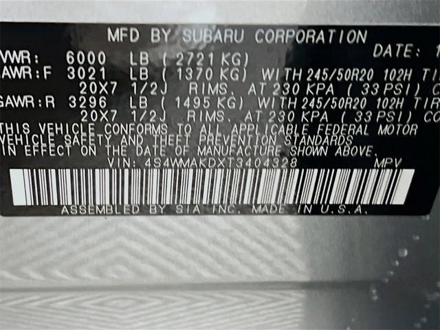 2026 Subaru ASCENT Touring 7-Passenger