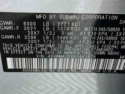 2025 Subaru ASCENT Touring