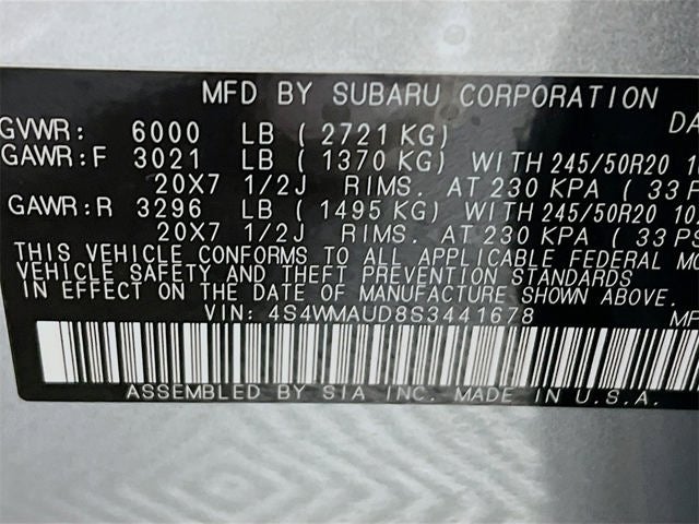 2025 Subaru ASCENT Touring