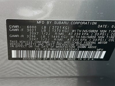 2025 Subaru ASCENT Touring