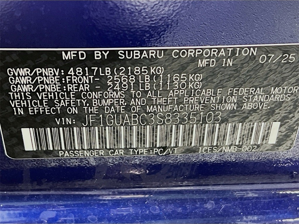 2025 Subaru IMPREZA Base