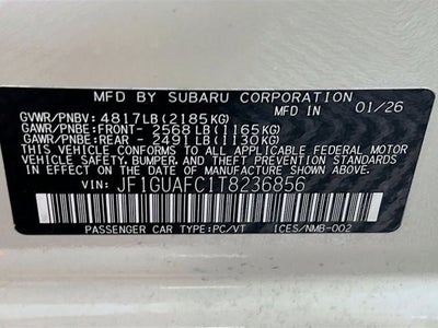 2026 Subaru IMPREZA Sport
