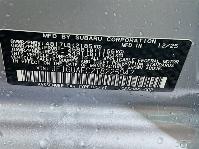 2026 Subaru IMPREZA Sport