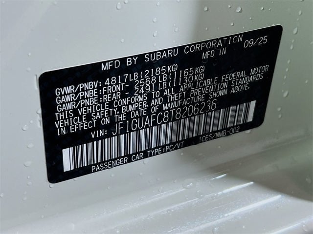 2026 Subaru IMPREZA Sport