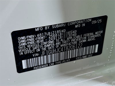 2026 Subaru IMPREZA RS