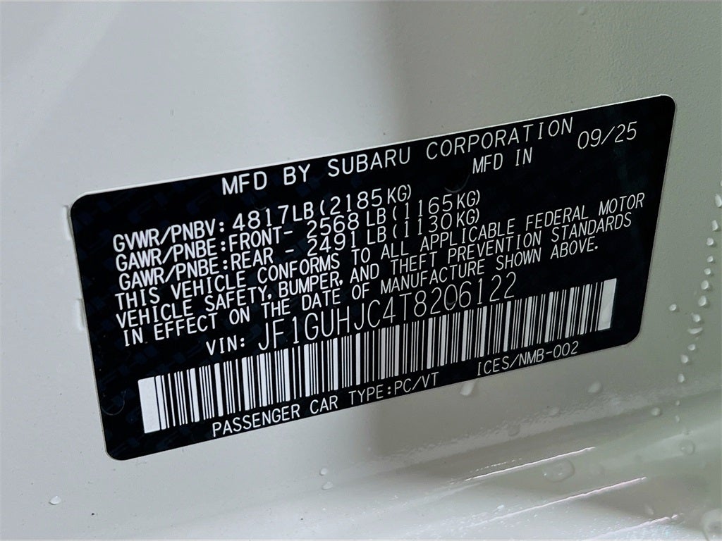 2026 Subaru IMPREZA RS