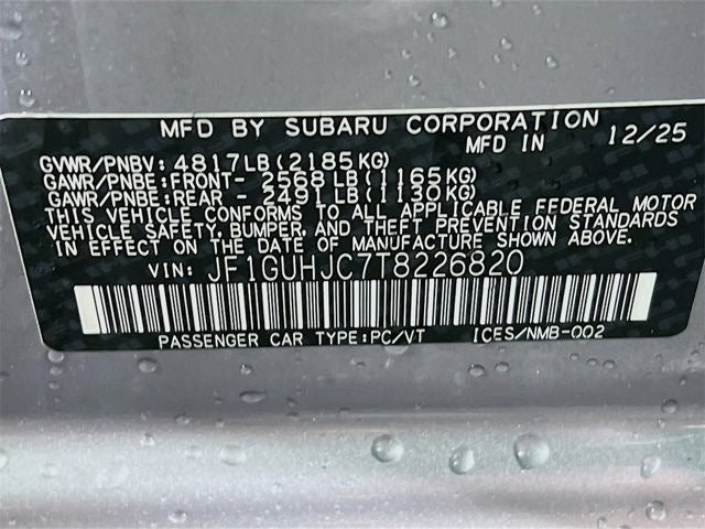 2026 Subaru IMPREZA RS