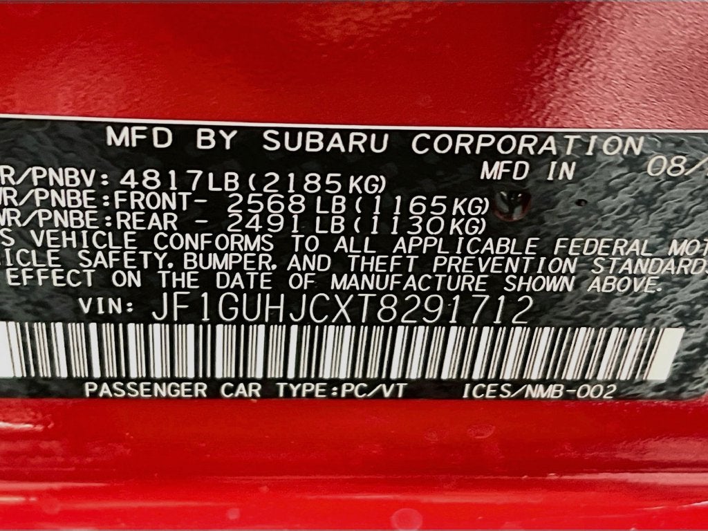 2026 Subaru IMPREZA RS