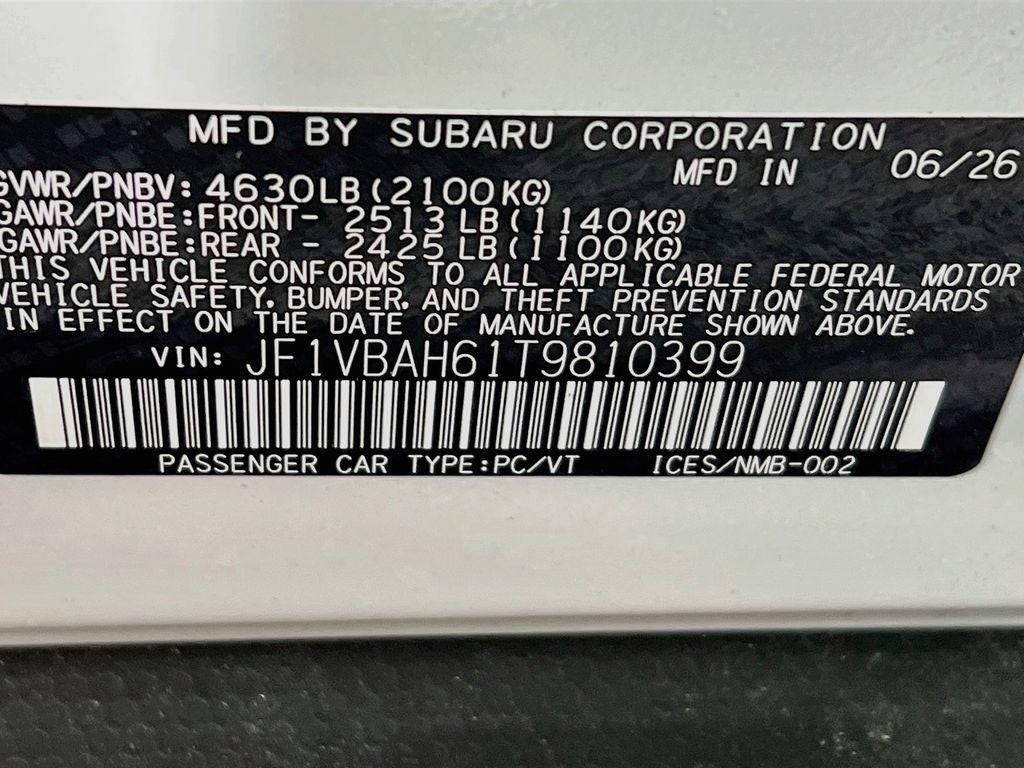 2026 Subaru WRX Premium