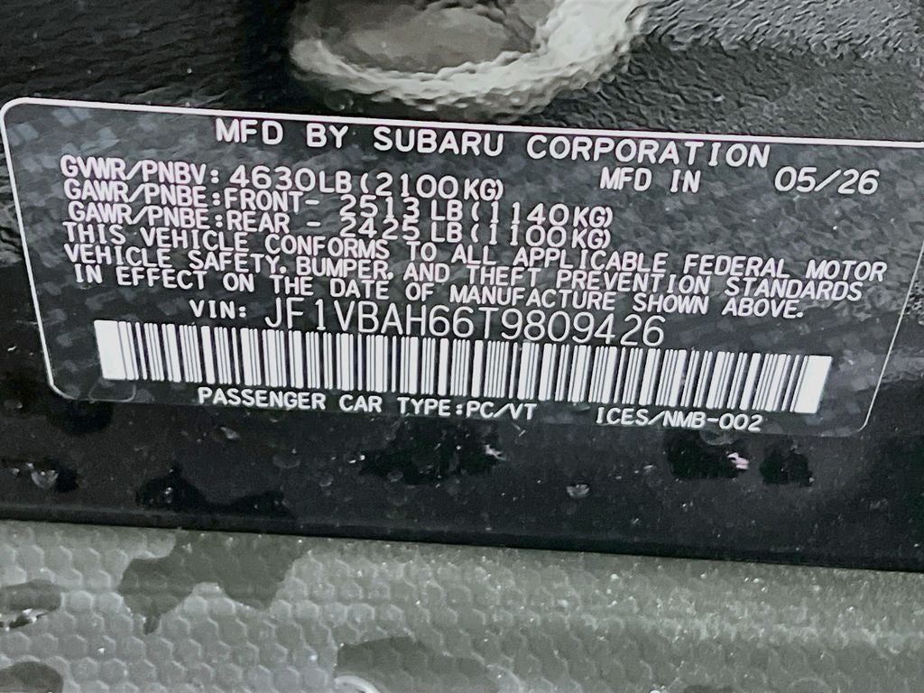 2026 Subaru WRX Premium