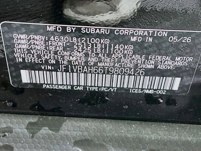 2026 Subaru WRX Premium