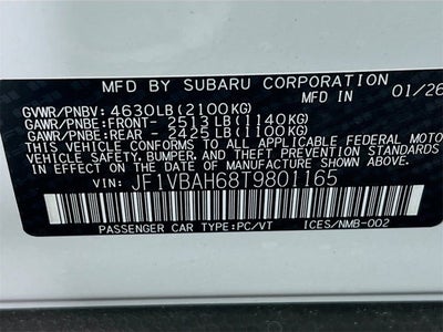 2026 Subaru WRX Premium