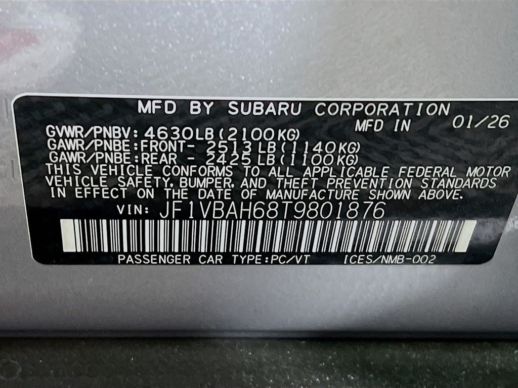 2026 Subaru WRX Premium