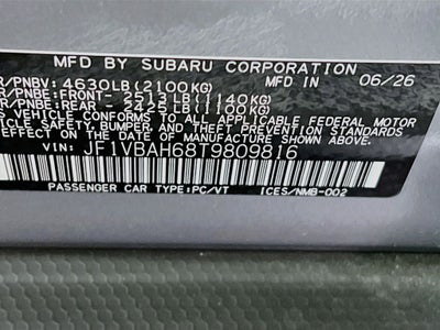 2026 Subaru WRX Base