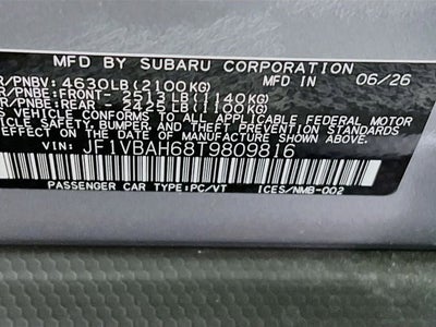 2026 Subaru WRX Base