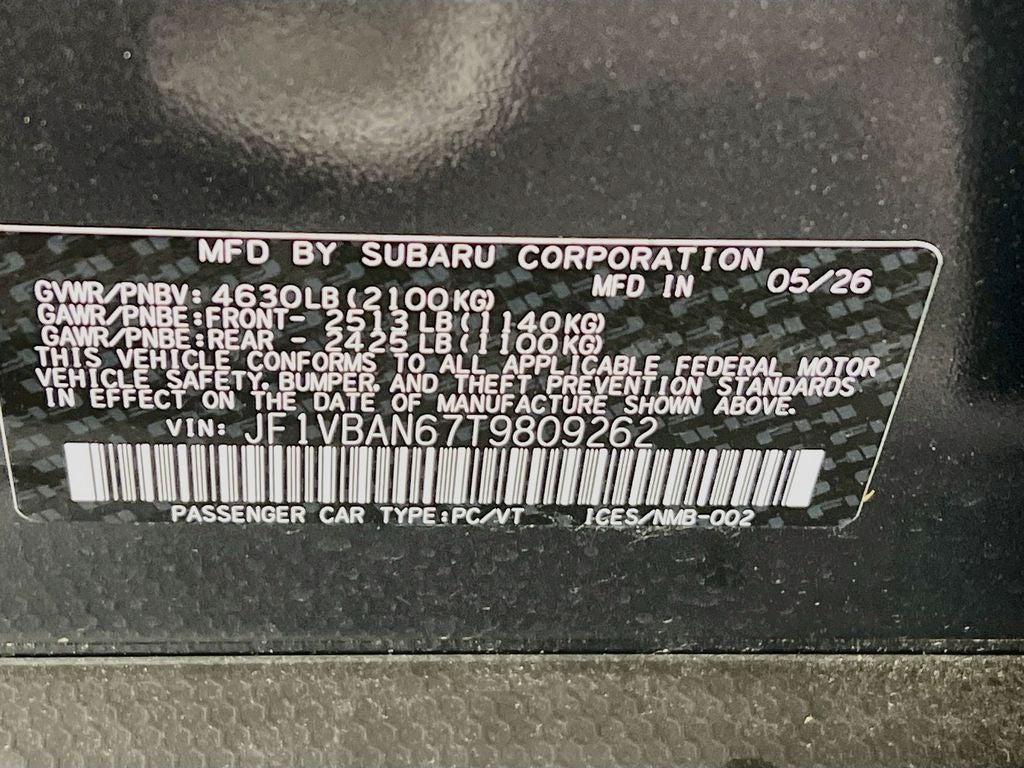 2026 Subaru WRX Limited