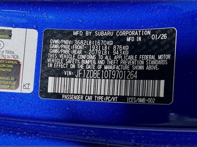 2026 Subaru BRZ Limited