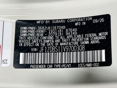 2027 Subaru BRZ tS