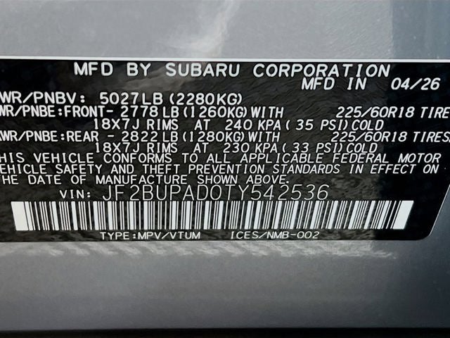 2026 Subaru OUTBACK Premium
