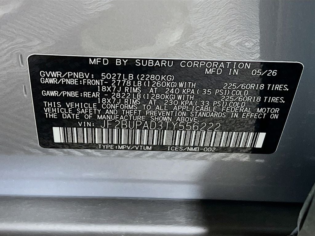 2026 Subaru OUTBACK Premium