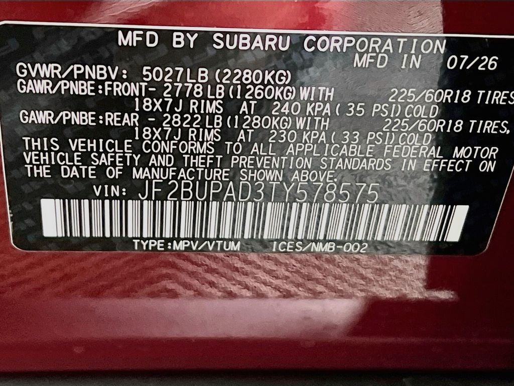 2026 Subaru OUTBACK Premium