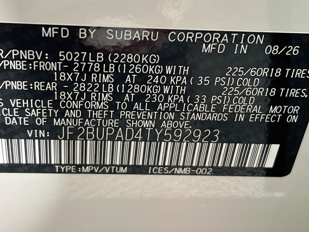 2026 Subaru OUTBACK Premium