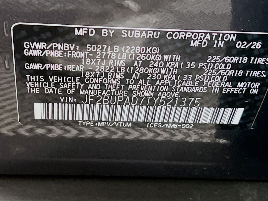 2026 Subaru OUTBACK Premium