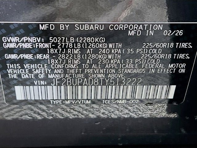 2026 Subaru OUTBACK Premium