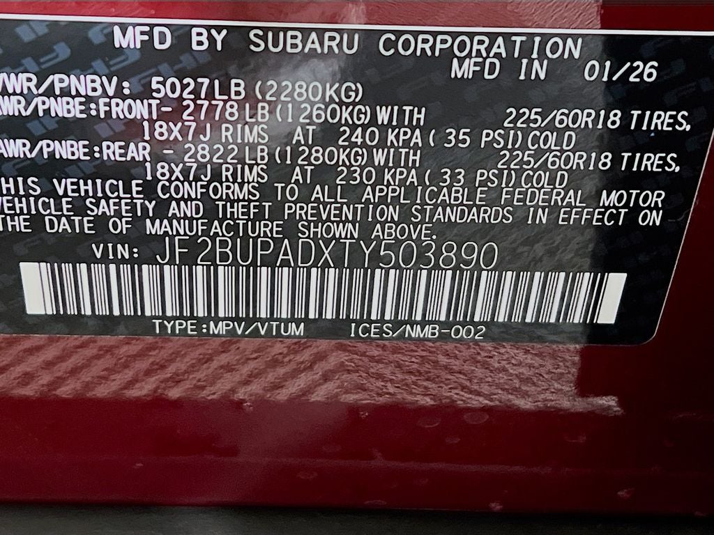 2026 Subaru OUTBACK Premium