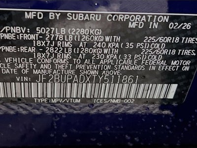 2026 Subaru OUTBACK Premium