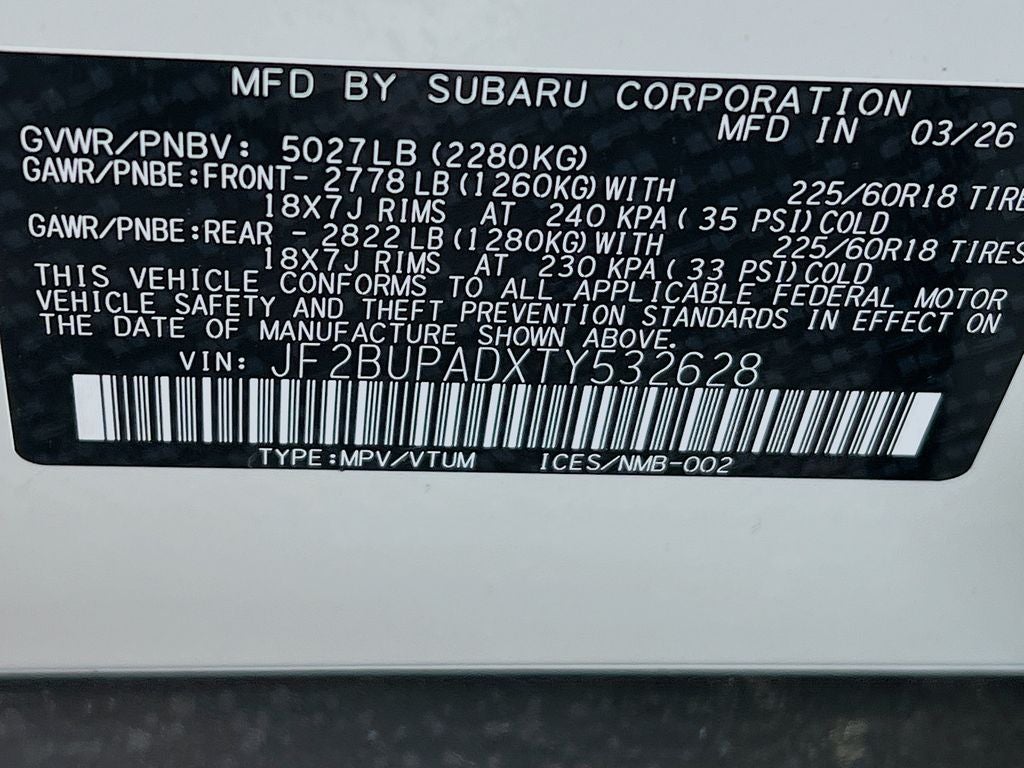2026 Subaru OUTBACK Premium