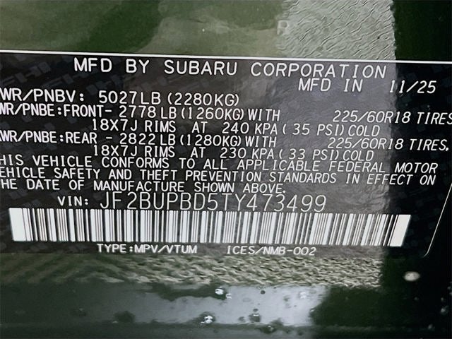 2026 Subaru OUTBACK Premium