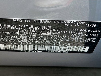 2026 Subaru OUTBACK Premium