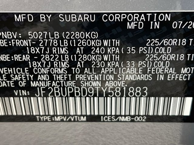 2026 Subaru OUTBACK Premium