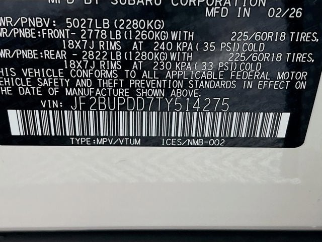 2026 Subaru OUTBACK Limited