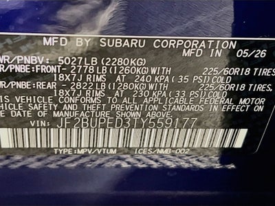 2026 Subaru OUTBACK Touring