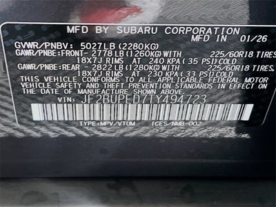 2026 Subaru OUTBACK Touring