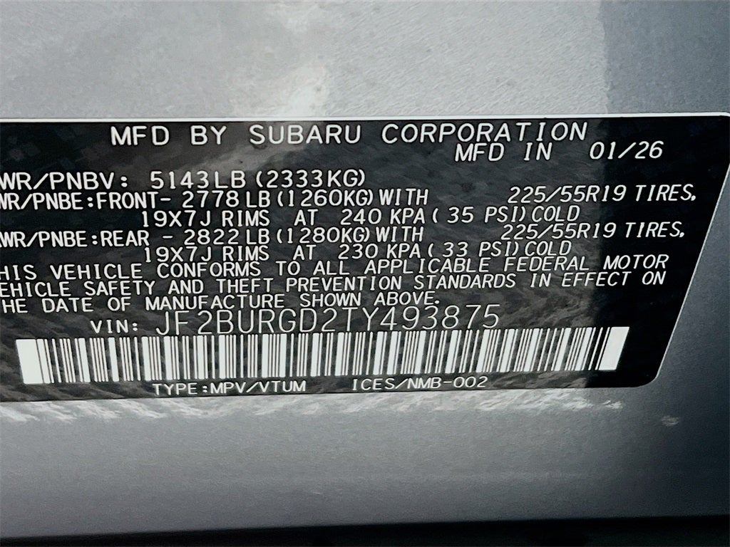 2026 Subaru OUTBACK Limited XT