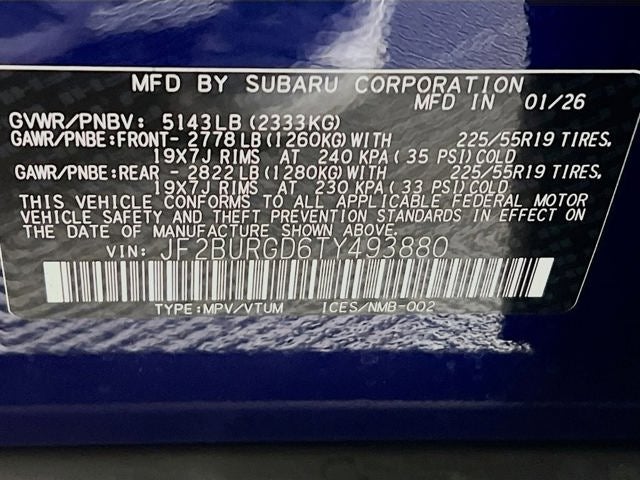 2026 Subaru OUTBACK Limited XT