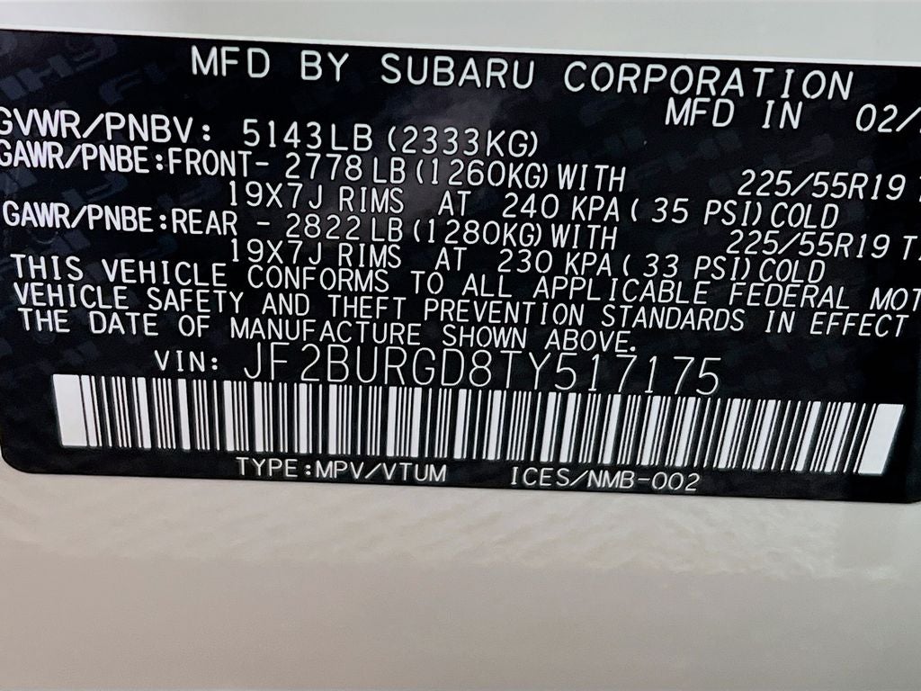2026 Subaru OUTBACK Limited XT